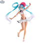 Hatsune Miku Racing Figure 2024 GT Project Trio-Try-iT Summer Holiday Ver by Hawk Collectibles, detailed anime figure with vibrant colors.