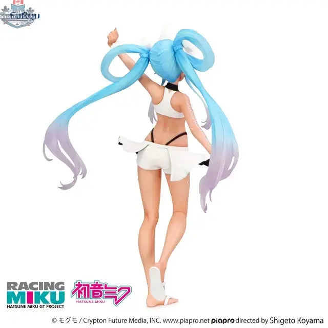 Hatsune Miku Racing Figure 2024 by Hawk Collectibles, GT Project Trio-Try-iT Summer Holiday Ver., detailed anime figurine.