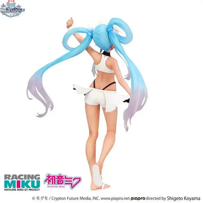 Hatsune Miku Racing Figure 2024 by Hawk Collectibles, GT Project Trio-Try-iT Summer Holiday Ver., detailed anime figurine.