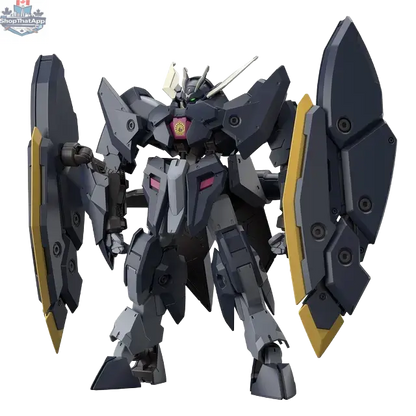 Hawk Collectibles HG Gundam Zagan 1/144 scale model figure displayed with detailed armor and weaponry, ready for display.