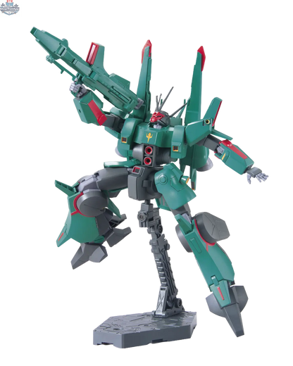 HGUC Doven Wolf 1/144 Gundam model kit by Hawk Collectibles, assembled with detailed armor and weaponry.