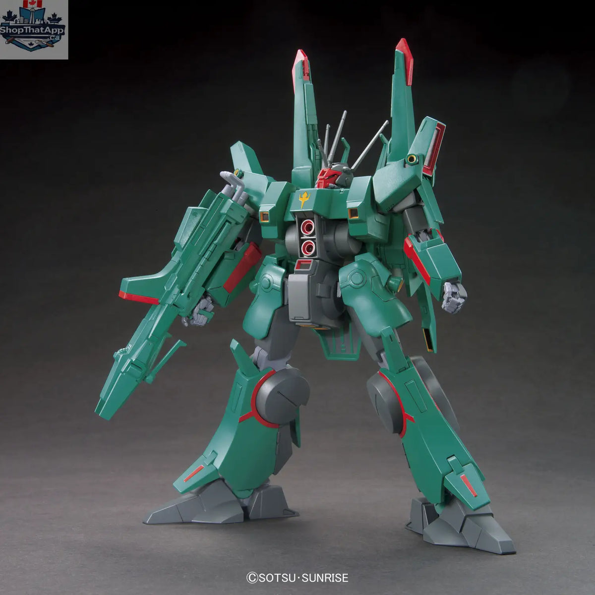 HGUC Doven Wolf 1/144 model kit by Hawk Collectibles, detailed Gundam model with articulated limbs and distinctive design features.