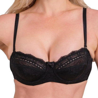 Women's lace underwire bra by Hazel Textile, full coverage with elegant lace design and supportive structure.