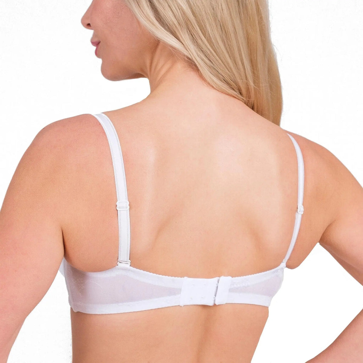 Women's lace underwire bra with full coverage from Hazel Textile, showcasing elegant lace details and supportive design.
