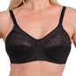 Full-coverage wireless lace bra by Hazel Textile featuring delicate lace details and supportive design for everyday comfort.