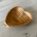 Small Heart Wooden Bowl - Handmade Wooden Decor for Your Home - Shopthatapp.ca