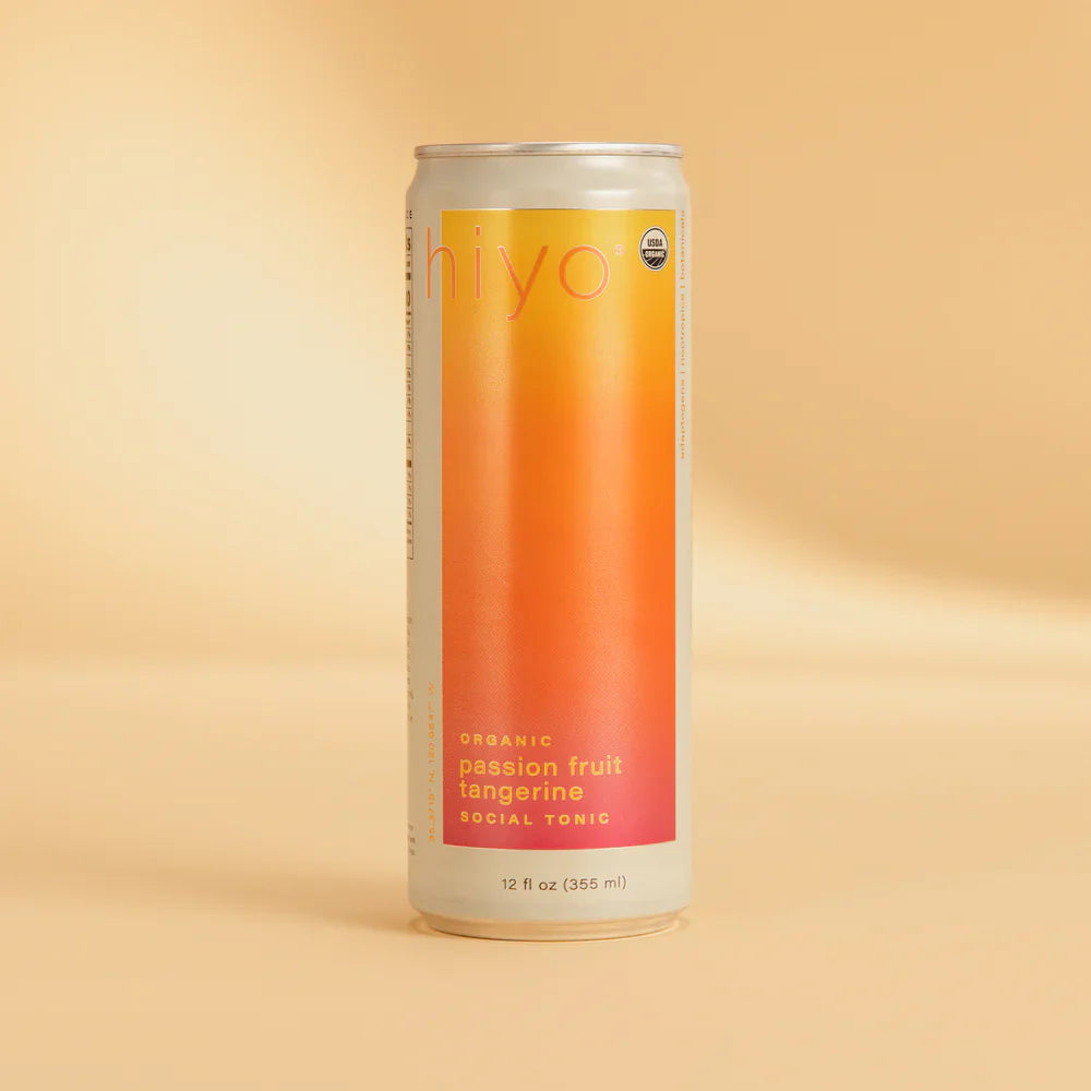 Hiyo Passion Fruit Tangerine Seltzer - Refreshing Sparkling Beverage