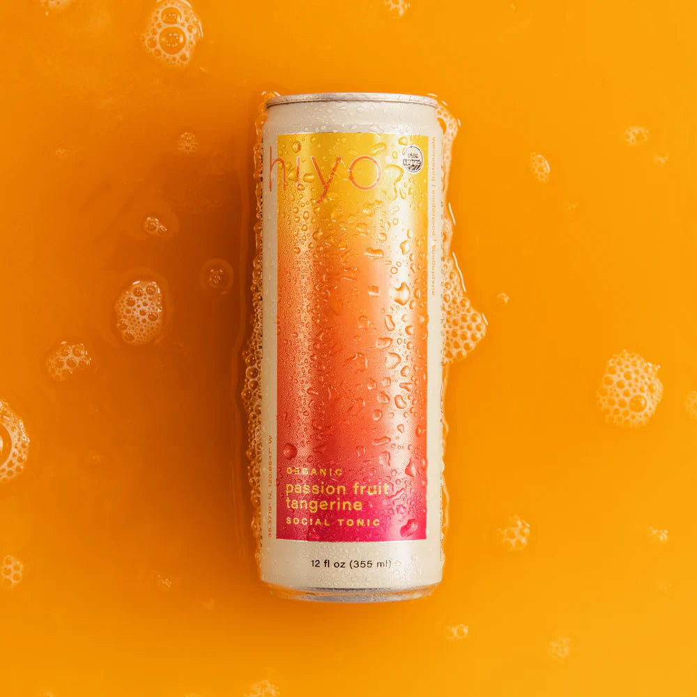 Hiyo Passion Fruit Tangerine Seltzer - Refreshing Sparkling Beverage