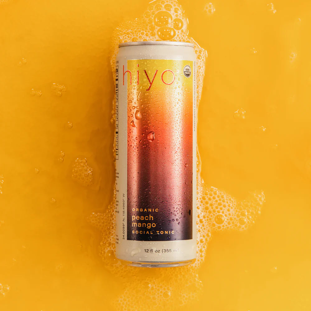 Hiyo Peach Mango Seltzer with Zeno Bobal Rosé Wine Infusion