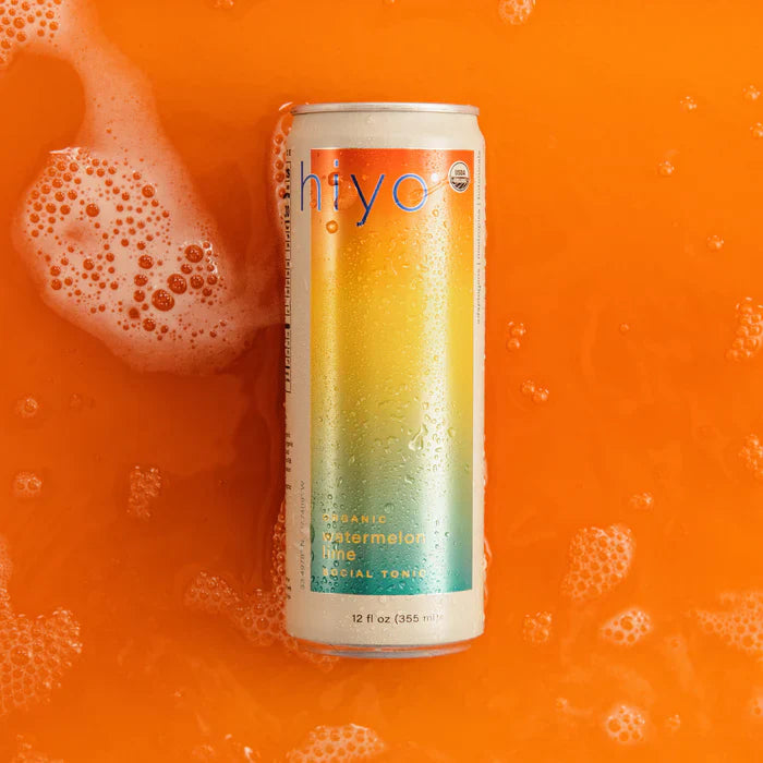 Hiyo Watermelon Lime Seltzer - Refreshing Flavored Sparkling Beverage