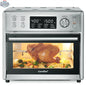 Home Essentials Outlet COMFEE 12-in-1 Air Fryer Oven CO-F25A1 with rotisserie, black countertop appliance, blemished package