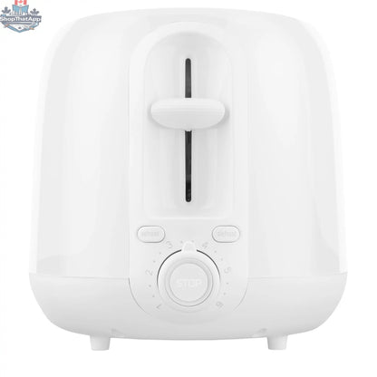 White SENCOR STS2700WH 2-slot toaster with modern design, perfect for making evenly toasted bread slices.