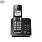 Refurbished Panasonic 1-handset phone with answering machine and digital display, part of Home Essentials Outlet electronics lineup.