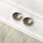 HoraceJewelry Mélina Argent silver earrings, elegant jewelry accessories with a sleek design, perfect for any occasion.