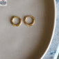Small gold mini hoop earrings from HoraceJewelry, stylish boucles d'oreilles perfect for everyday wear and special occasions.