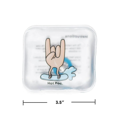 HotPoc eco-friendly reusable hand warmers 4-pack, showing compact, portable warmers in a natural setting, ready for cold weather.