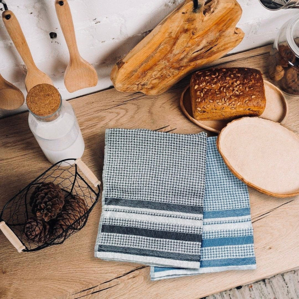Houndstooth Jacquard Tea Towels - Shopthatapp.ca