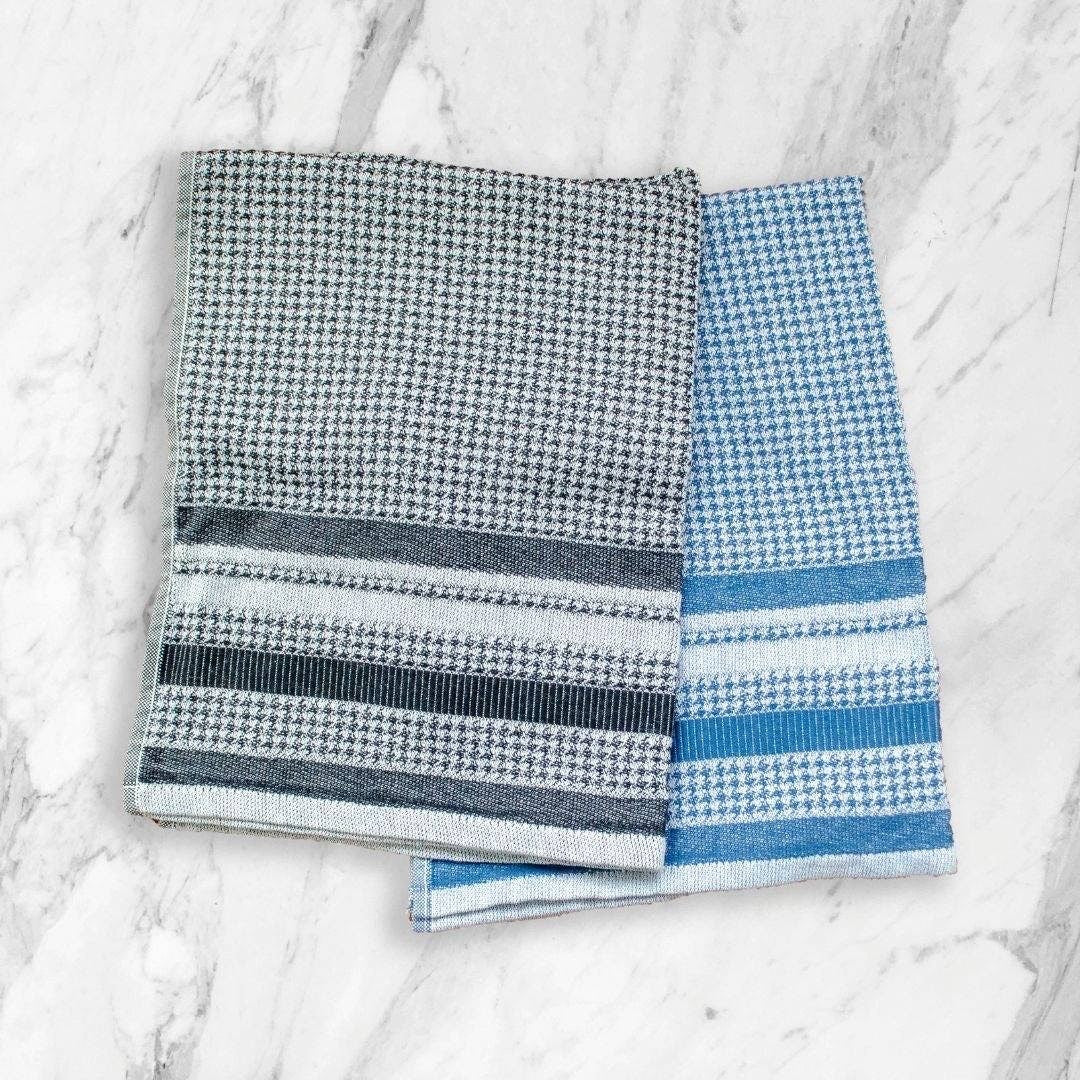 Houndstooth Jacquard Tea Towels - Shopthatapp.ca