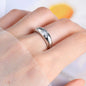 925 Sterling Silver Moissanite Star Ring, elegant celestial jewelry with sparkling star design and shiny silver band.