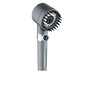 High pressure shower head with 3 modes, white and chrome finish, designed for a luxurious shower experience.