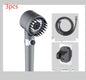 High pressure shower head with 3 modes, installed in a bathroom setting, offering a luxurious shower experience.