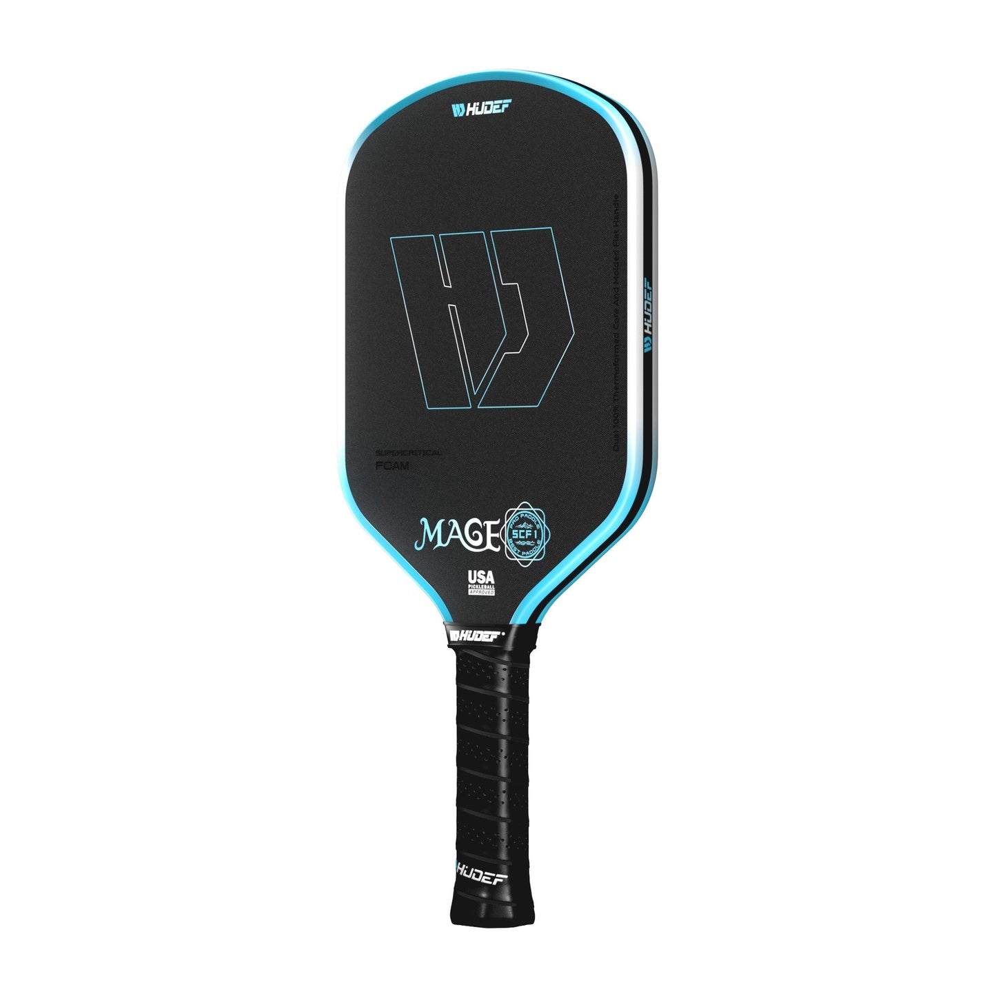 Hudef Mage SCF1 Hybrid Pickleball Paddle – Blue 16mm - Shopthatapp.ca