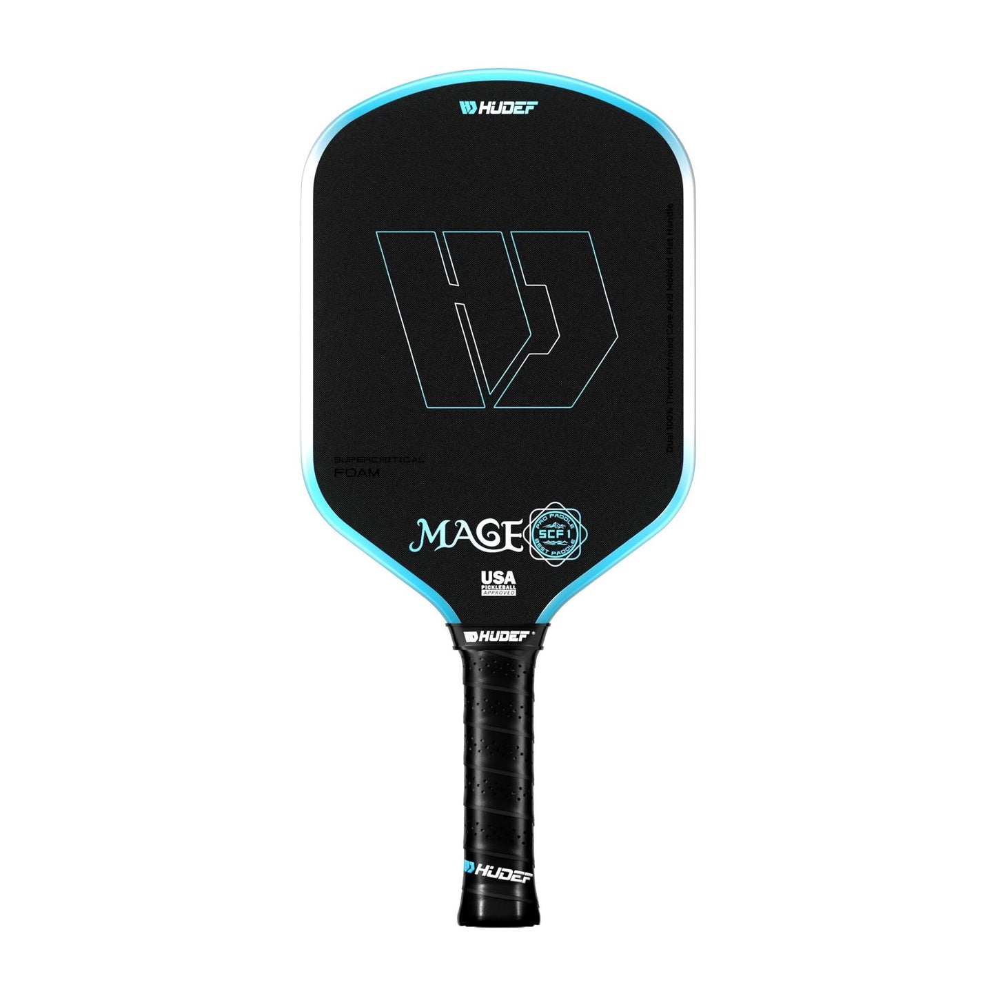 Hudef Mage SCF1 Hybrid Pickleball Paddle – Green 16mm - Shopthatapp.ca