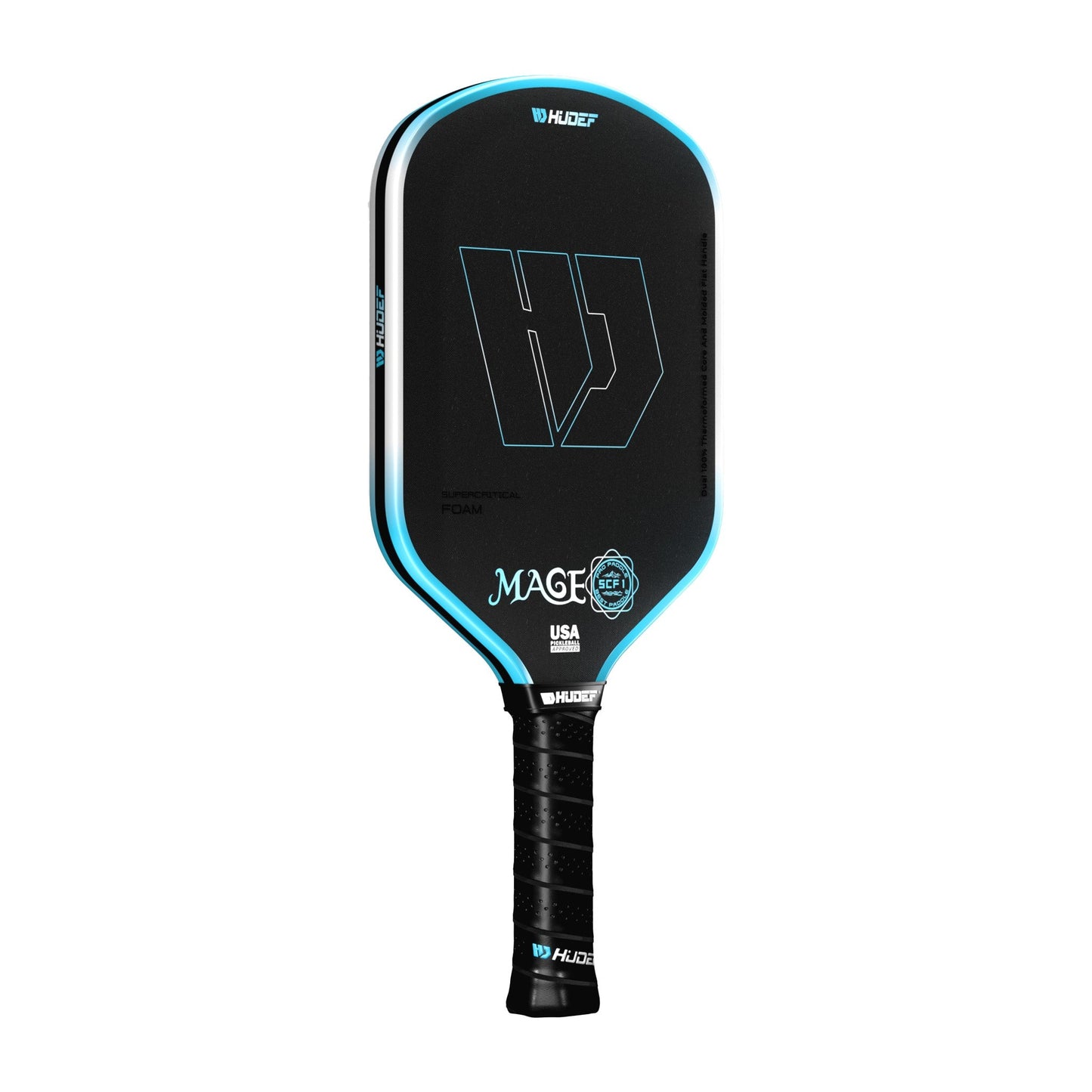 Hudef Mage SCF1 Hybrid Pickleball Paddle – Blue 16mm - Shopthatapp.ca