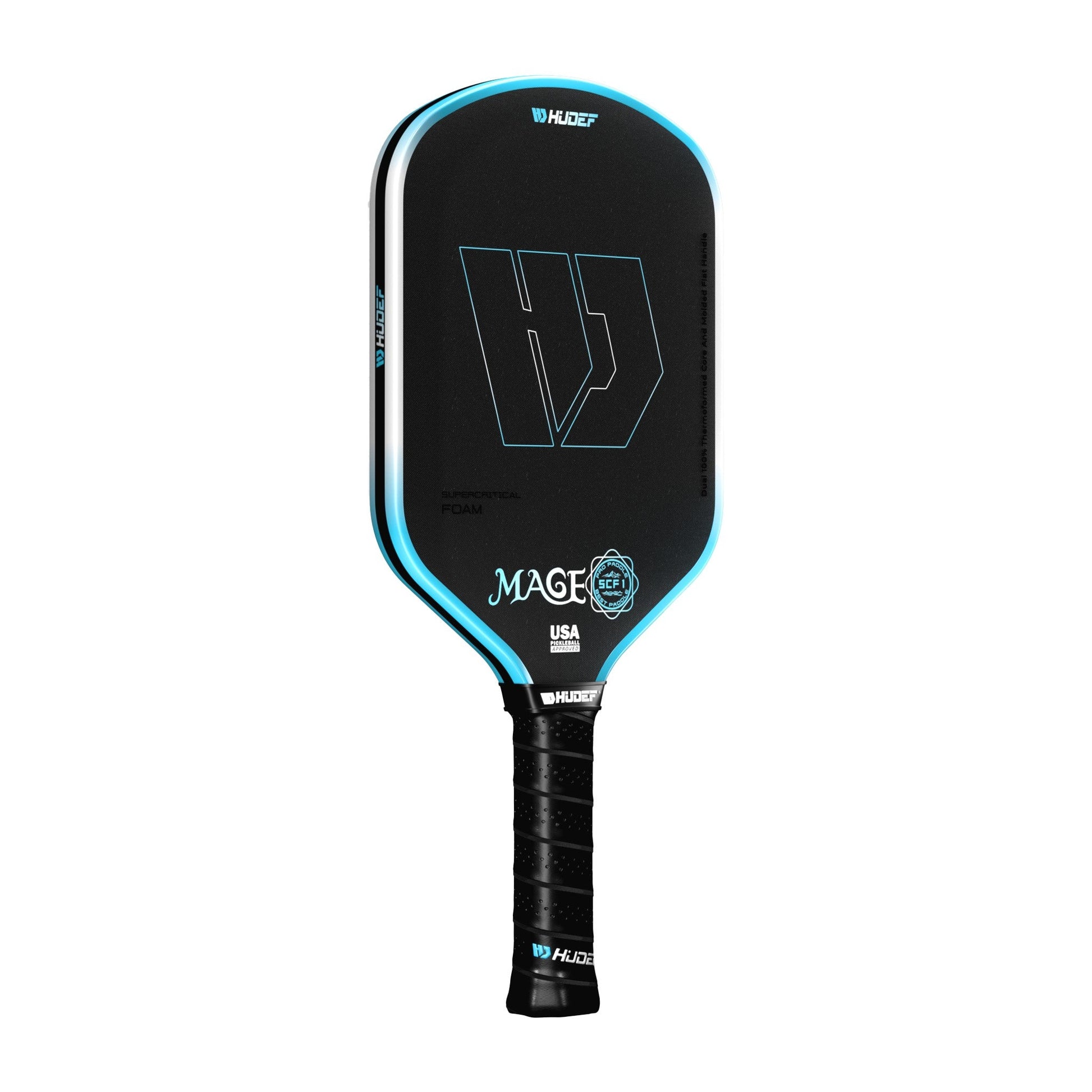 Hudef Mage SCF1 Hybrid Pickleball Paddle – Blue 16mm - Shopthatapp.ca