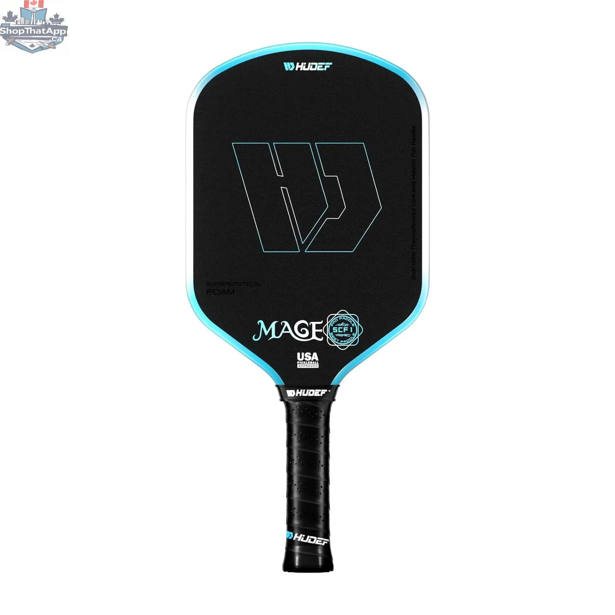 Hudef Mage SCF1 Hybrid Pickleball Paddle – Blue 16mm - Shopthatapp.ca