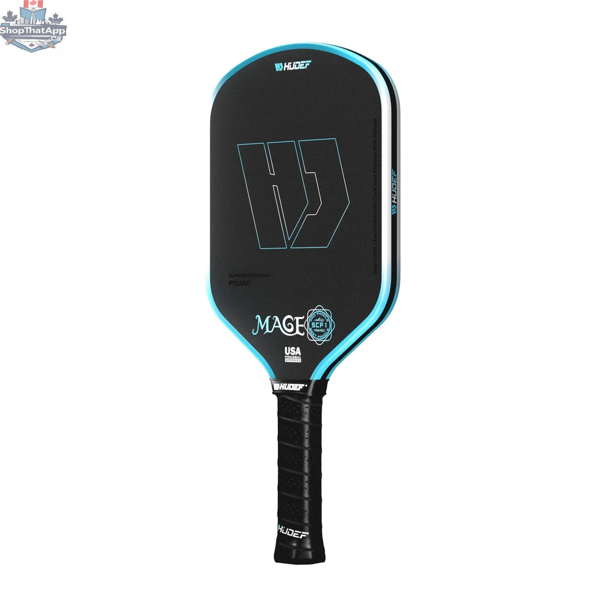 Hudef Mage SCF1 Hybrid Pickleball Paddle – Blue 16mm - Shopthatapp.ca