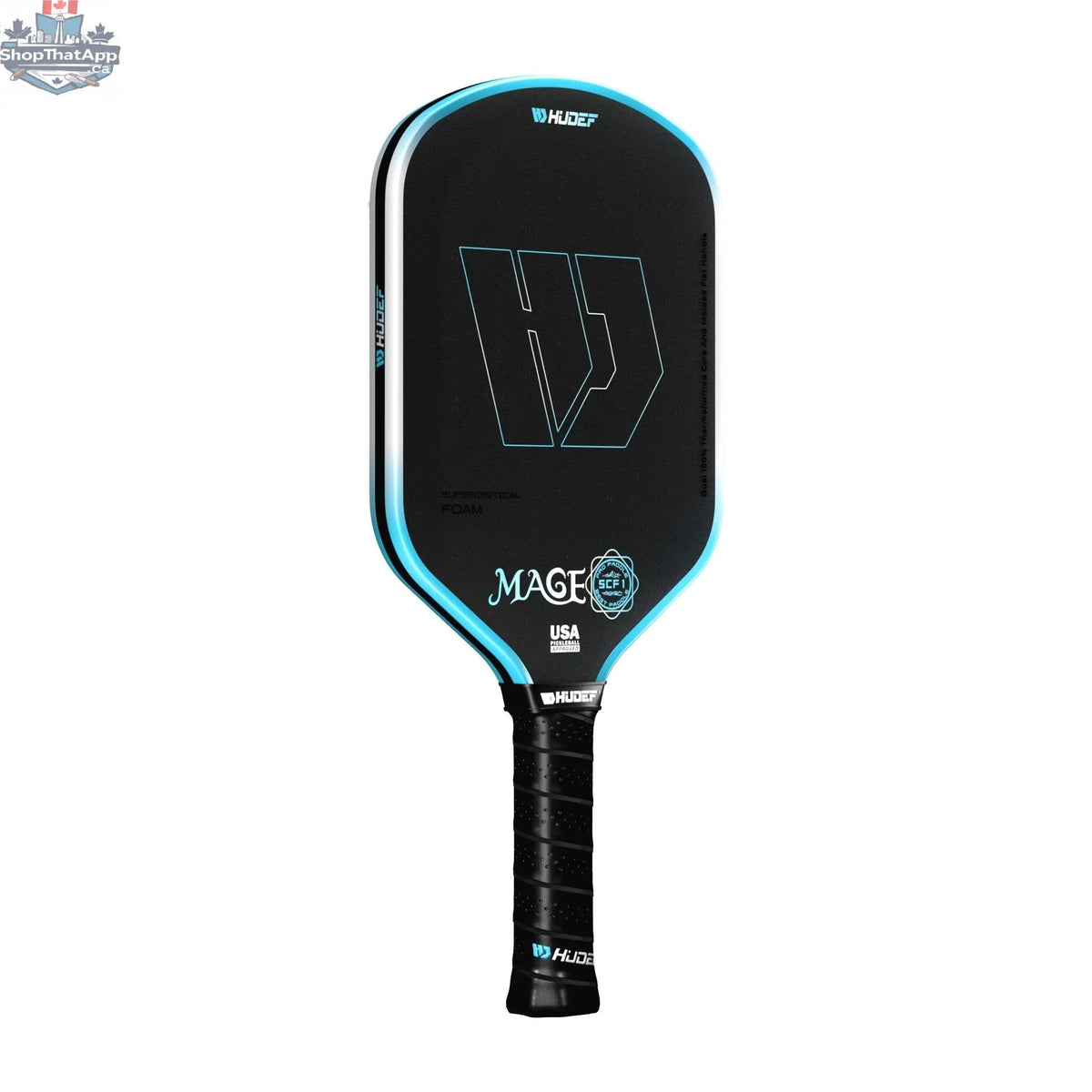 Hudef Mage SCF1 Hybrid Pickleball Paddle – Blue 16mm - Shopthatapp.ca