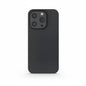 iPhone 15 Pro in a black real aramid fiber case by Carbon Loom, showcasing the textured, durable protective phone cover.