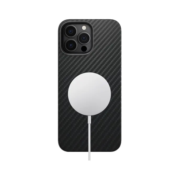 Carbon Loom aramid fiber case for iPhone 16 Pro Max with durable protection and sleek, stylish design.