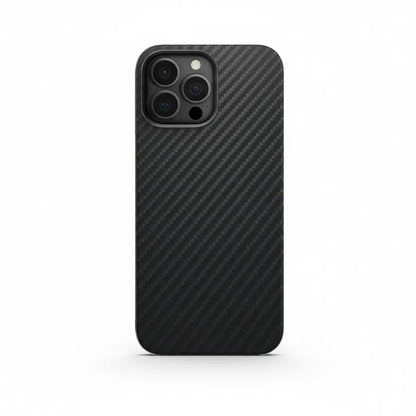 Lightweight iPhone 16 case by Carbon Loom made with real aramid fiber, offering ultra-protective and durable phone protection.