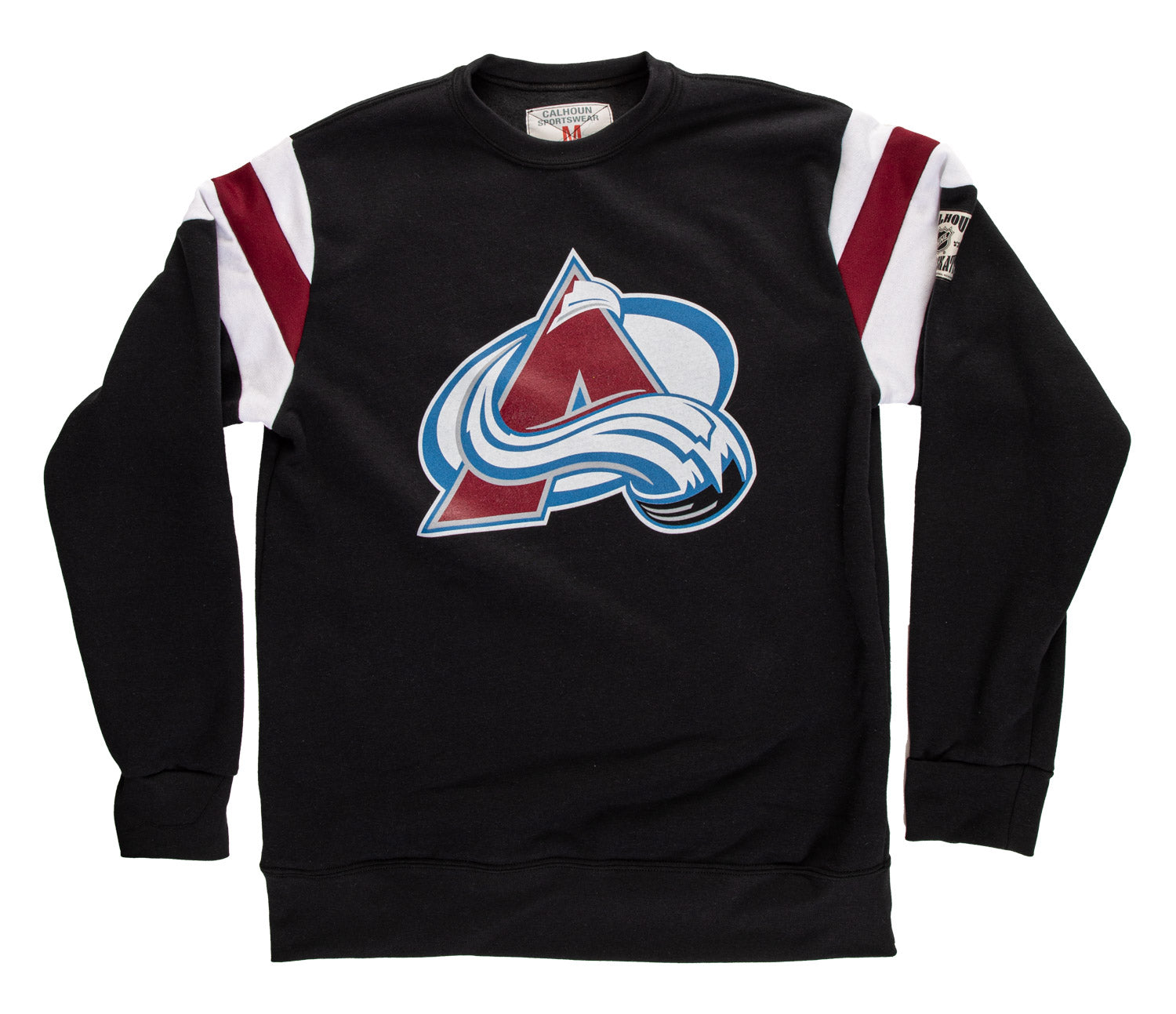 Colorado Avalanche Varsity Retro Style Crewneck Sweatshirt - Shopthatapp.ca
