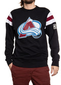 Colorado Avalanche Varsity Retro Style Crewneck Sweatshirt - Shopthatapp.ca