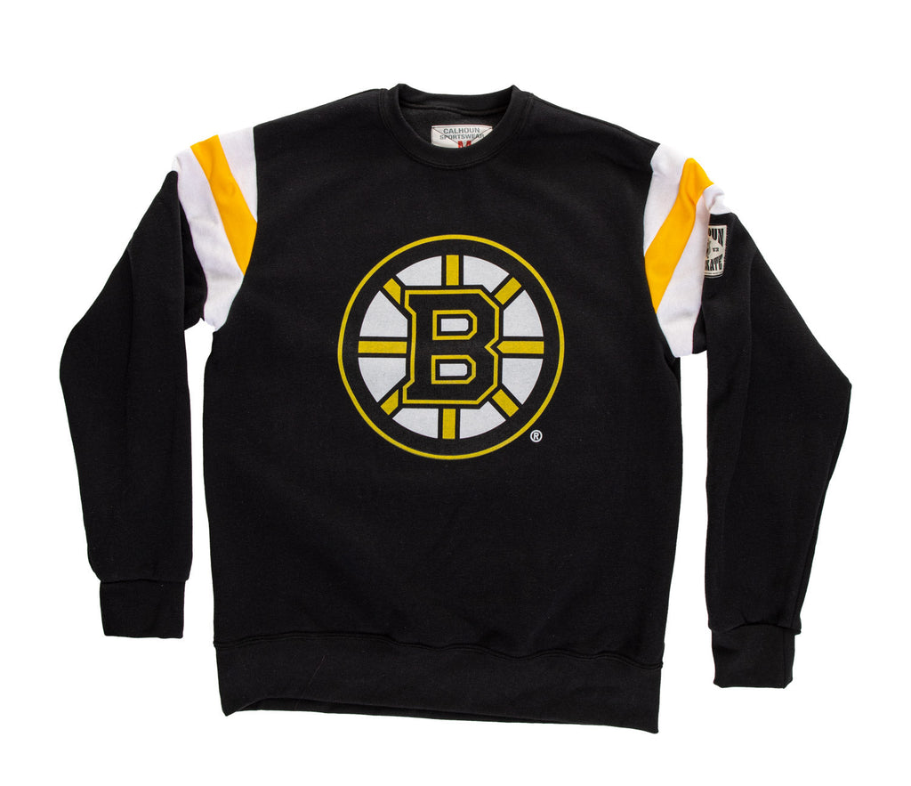 Boston Bruins Varsity Retro Style Crewneck Sweatshirt - Shopthatapp.ca
