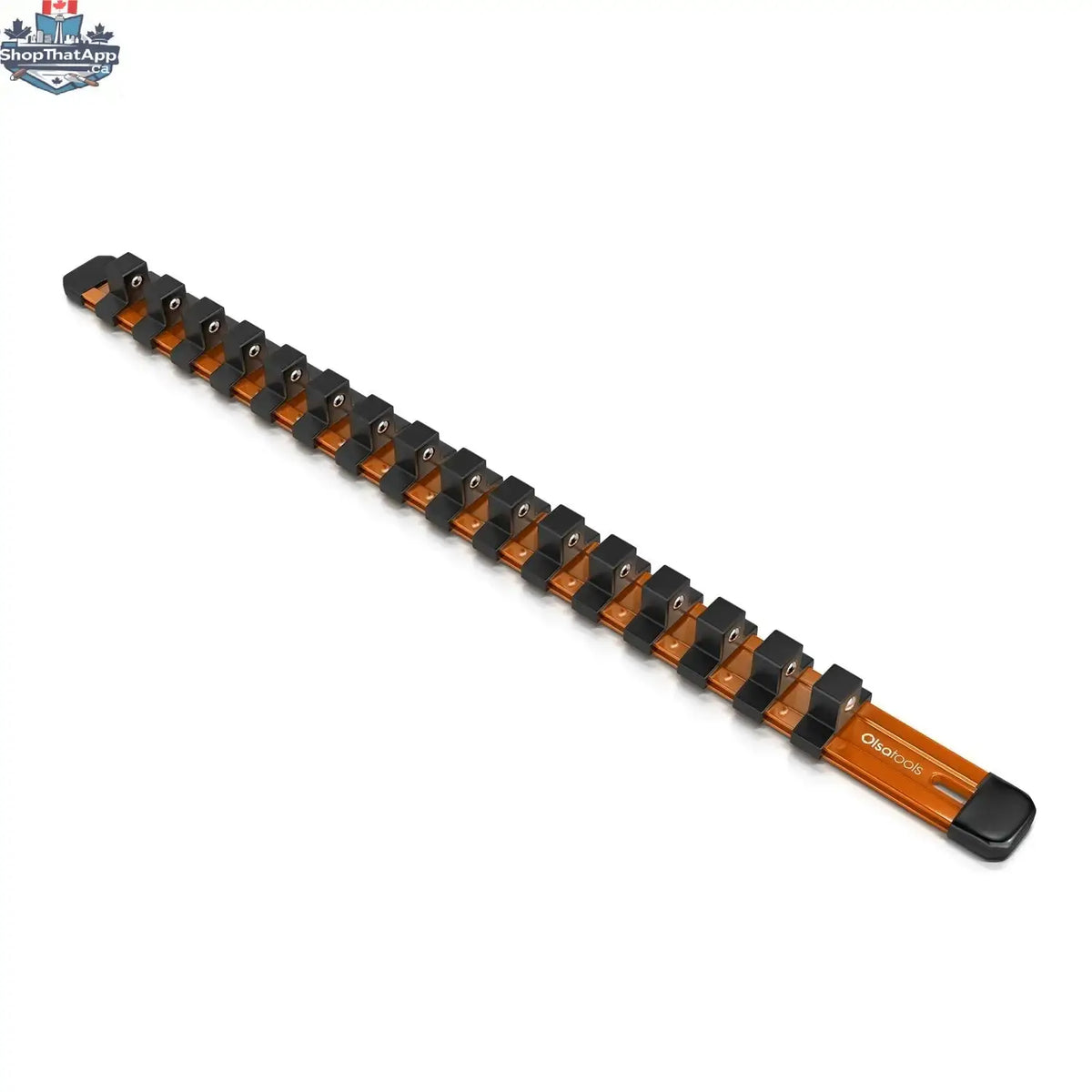 Aluminum Socket Organizer Rails With Rubber End Caps for 10 mm Socket Set - Shopthatapp.ca
