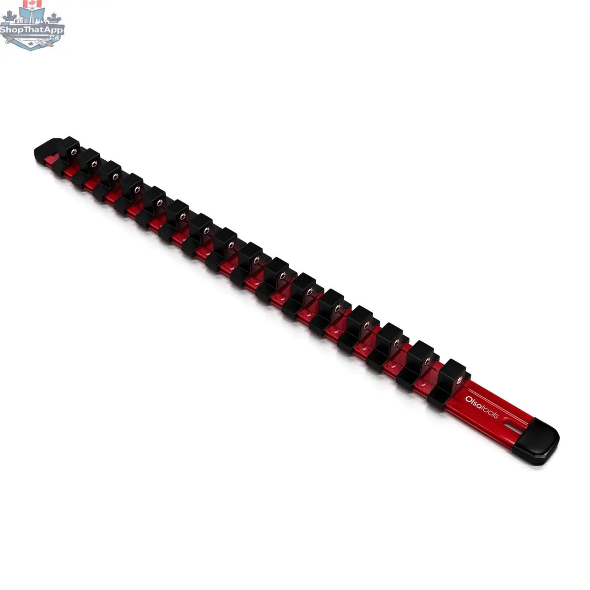 Aluminum Socket Organizer Rails With Rubber End Caps for 10 mm Socket Set - Shopthatapp.ca