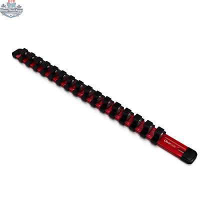 Aluminum Socket Organizer Rails With Rubber End Caps for 10 mm Socket Set - Shopthatapp.ca