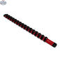 Aluminum Socket Organizer Rails With Rubber End Caps for 10 mm Socket Set - Shopthatapp.ca