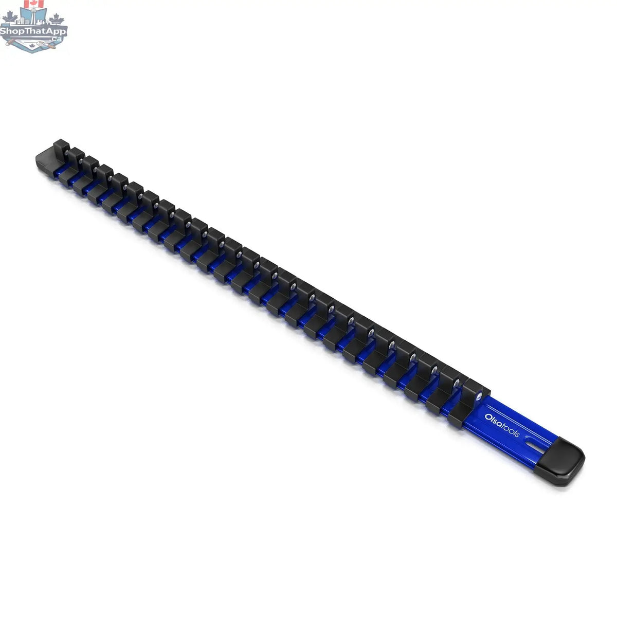 Aluminum Socket Organizer Rails With Rubber End Caps for 10 mm Socket Set - Shopthatapp.ca