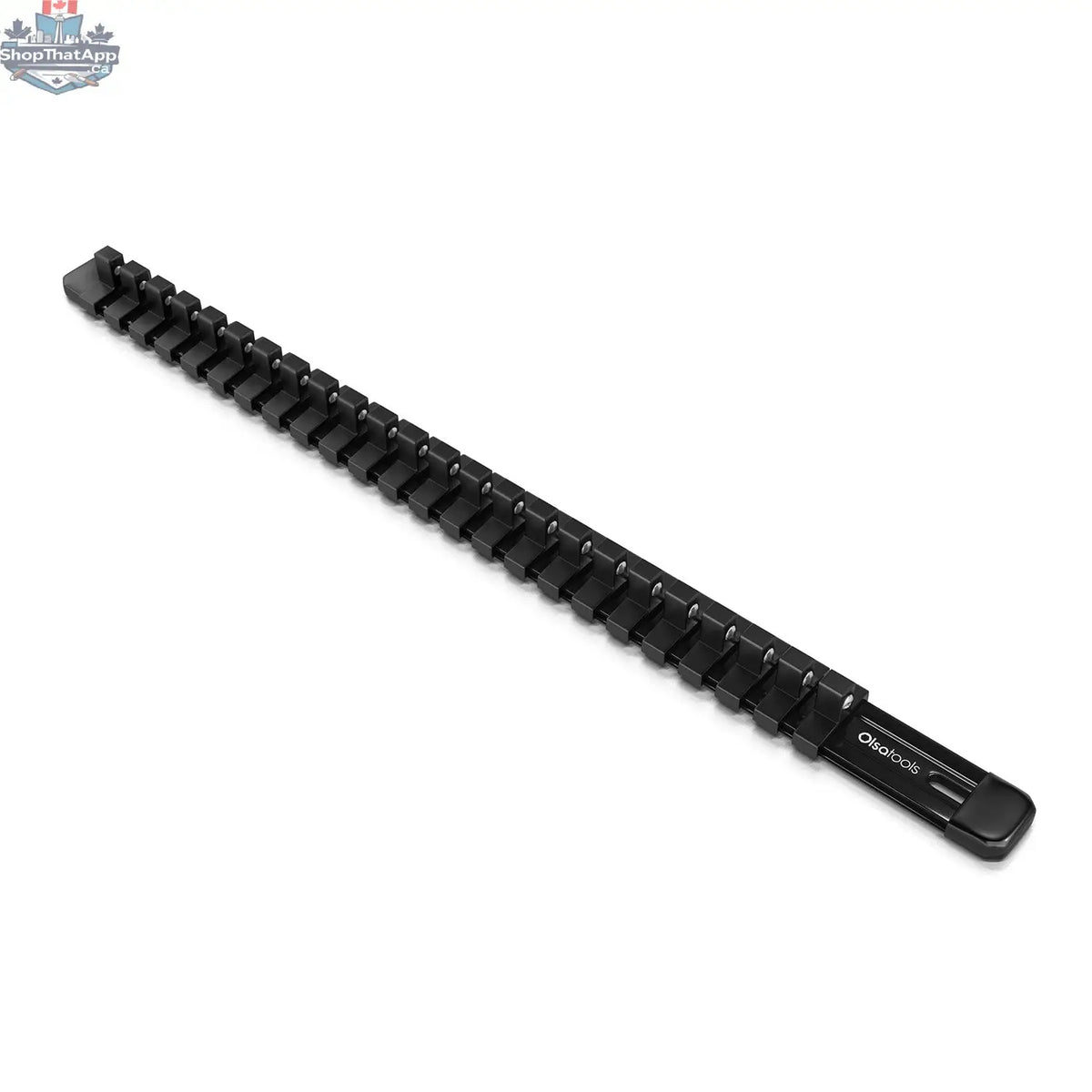 Aluminum Socket Organizer Rails With Rubber End Caps for 10 mm Socket Set - Shopthatapp.ca