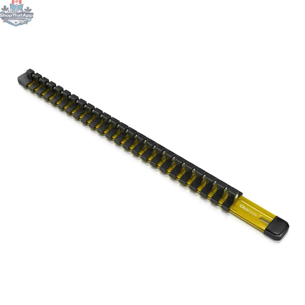 Aluminum Socket Organizer Rails With Rubber End Caps for 10 mm Socket Set - Shopthatapp.ca