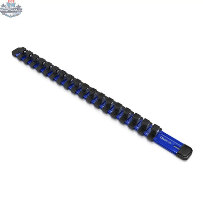 Aluminum Socket Organizer Rails With Rubber End Caps for 10 mm Socket Set - Shopthatapp.ca