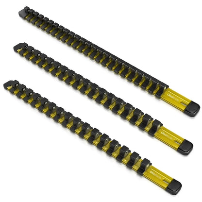 Aluminum Socket Organizer Rails With Rubber End Caps for 10 mm Socket Set - Shopthatapp.ca