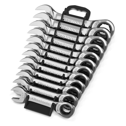 120 Tooth Ratcheting Wrench Set - Stubby Design for Maximum Torque and Accessibility - Shopthatapp.ca