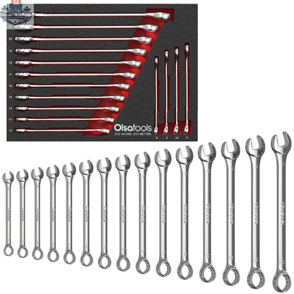 Premium Combination Wrench Set – 15-Piece for Ultimate Torque Control - Shopthatapp.ca