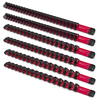 Aluminum Socket Organizer Rails With Rubber End Caps for 10 mm Socket Set - Shopthatapp.ca